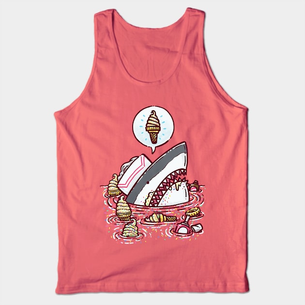 Ice Cream Cone Shark Tank Top by nickv47